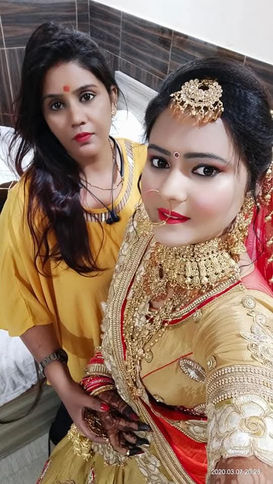 Rajni Mitra with bridal client from Looks and Locks archive