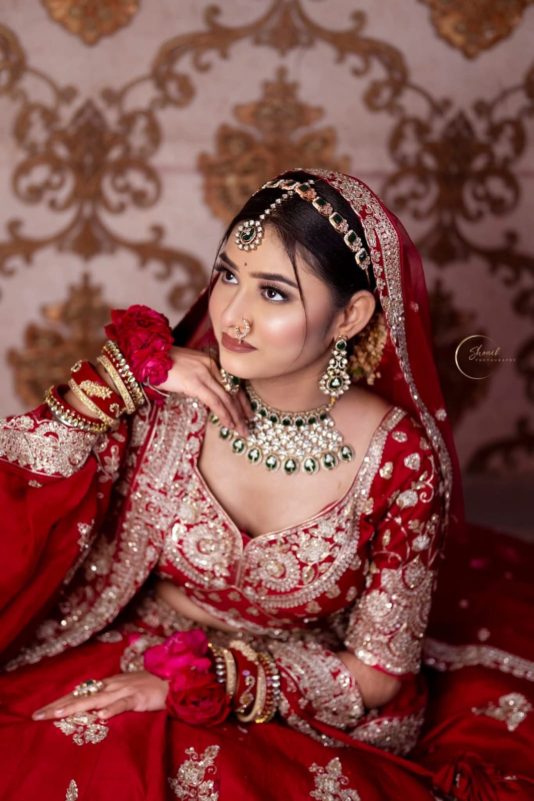 Editorial bridal portrait by Looks and Locks Jamshedpur