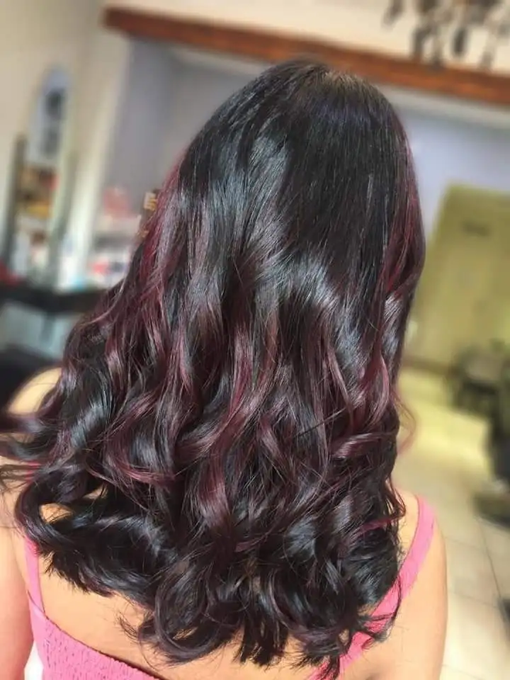 Vibrant hair color transformation at Looks and Locks